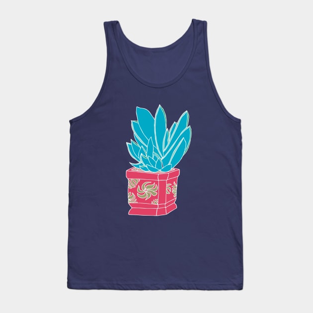 Succulent in red ceramic Tank Top by Flyingrabbit